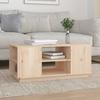  Coffee Table, 90x49x40.5 Cm, Solid Pine Wood