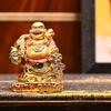 Подарки на новоселье – Фигурка Смеющегося Будды Фэн-шуй с мешком денег | Статуэтка 9,5 см для удачи, счастья и процветания