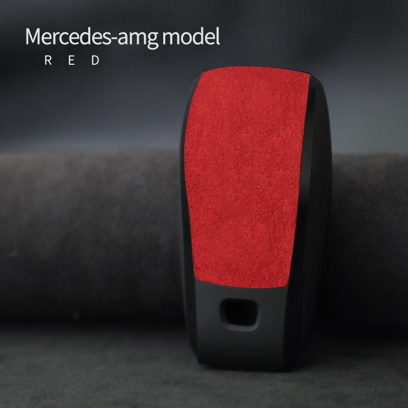 Стайлинг Молдинги Чехол для Ключа Автомобиля Алькантара Замша Для Mercedes Benz A, C, E, S, G, clase W177, W205, W213, W222, X167, GLC, CLA, GLB