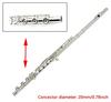 TUOREN 17keys B Foot Flute Joint Flute Repair Parts Accessories Диаметр соединителя 20 мм Посеребренный