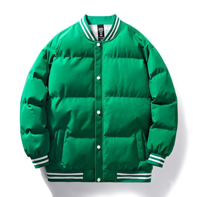 Новая осенне-зимняя бейсбольная куртка для пары, хлопковая куртка с утеплителем, мужская теплая хлопковая куртка, модная куртка, мужская пуховая хлопковая куртка