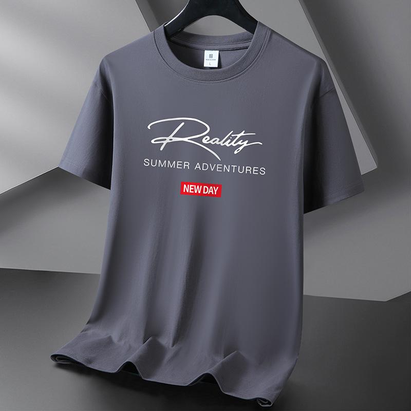 10 цветов, футболка из чистого хлопка с коротким рукавом, мужская повседневная свободная футболка с круглым вырезом, большой размер S-6XL