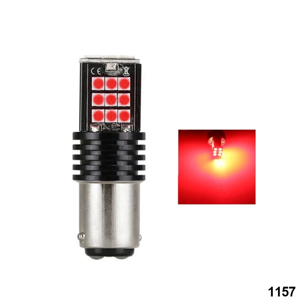Автомобильные светодиодные фонари заднего хода, стоп-сигналы, указатели поворота, белые, красные, светодиодные лампы BA15S, 1156, 1157, 7440, BAY15D, лампы 3030