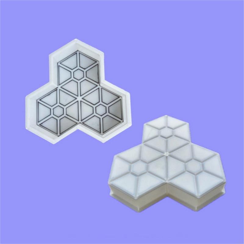 Формы для дорожек Кленовые листья Бетон Вручную Пластиковые формы для ступеней Мощение для тротуаров Дворов Квадратное украшение