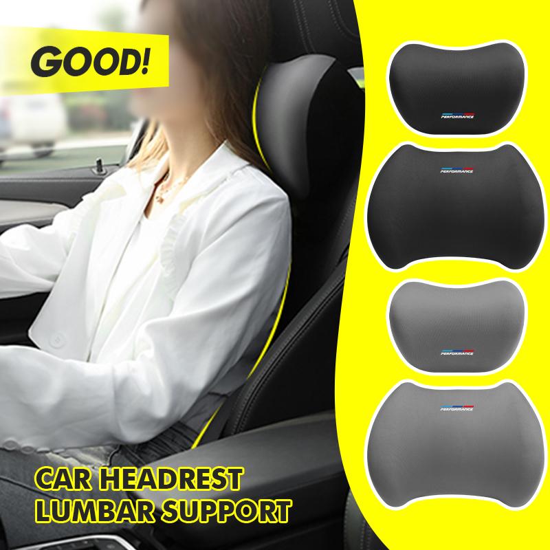 tclvr3 For BMW Car Seat Headrest Neck Pillow Waist Lumbar Support Cushion 1 2 3 5 7 Series X1 X2 X3 X4 X5 X6 G20 G30 G11 G12