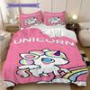 Unicorn Rainbow Dreams Bedding 1 Duvet Cover 2 Pillowcase Without Core Soft And Comfortable Bedding Set Christmas Birthday Gift