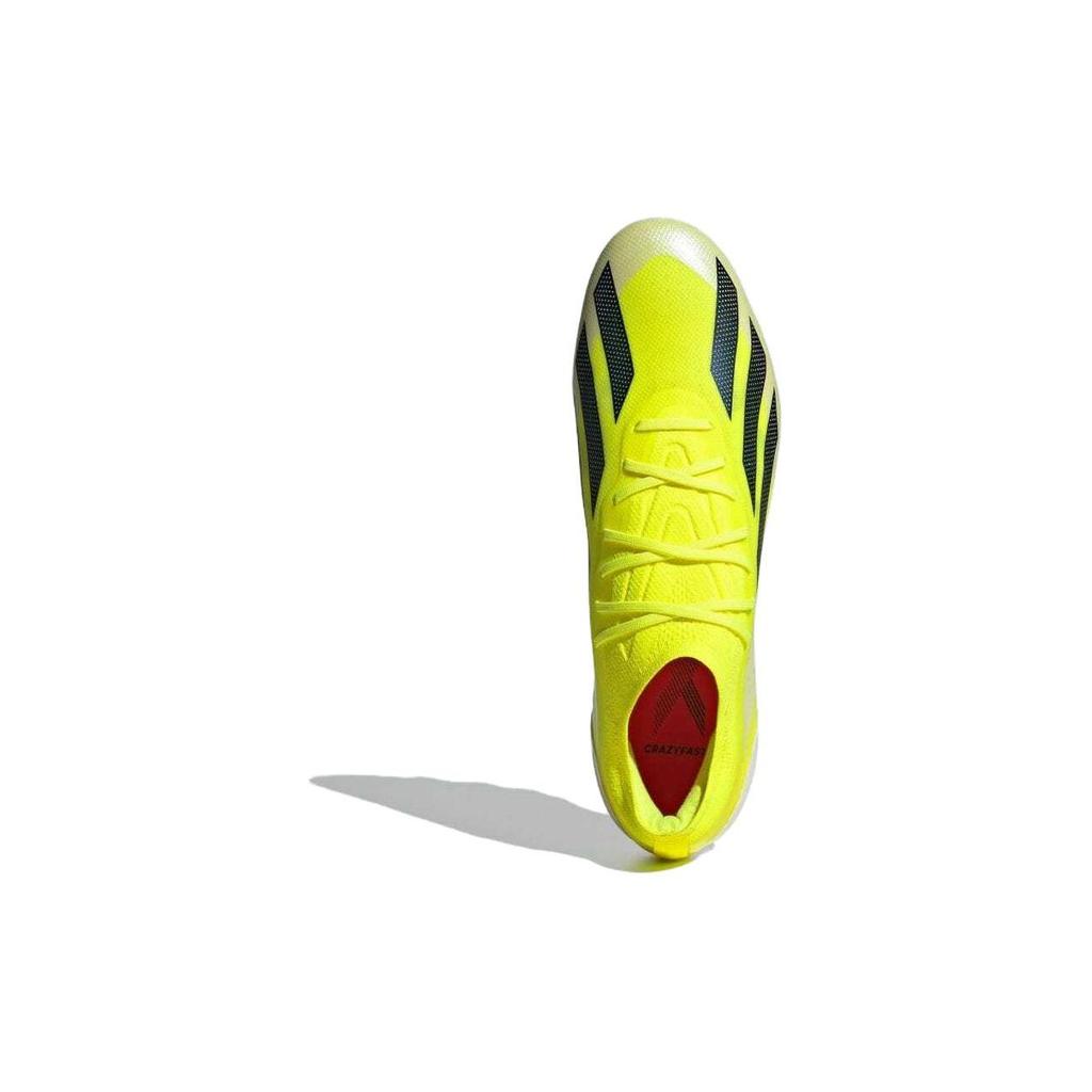 Adidas X Crazyfast.1 Elite Casual Outdoor AG HG Shock Absorbing Durable Football Shoes Unisex Football Shoes Yellow IF0653