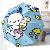 1pc Pochacco Ice Cream Cone Umbrella - Automatic Open/Closed Outdoor Umbrella with 8-Bone Iron Frame, Perfect for Fans, Travelers, Daily Use, and Fest
