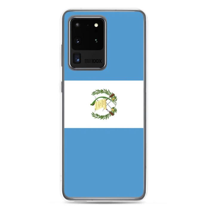 Coque Téléphone - Samsung - Galaxy S24 Ultra - Drapeau Guatemala - Souple - Multicolore