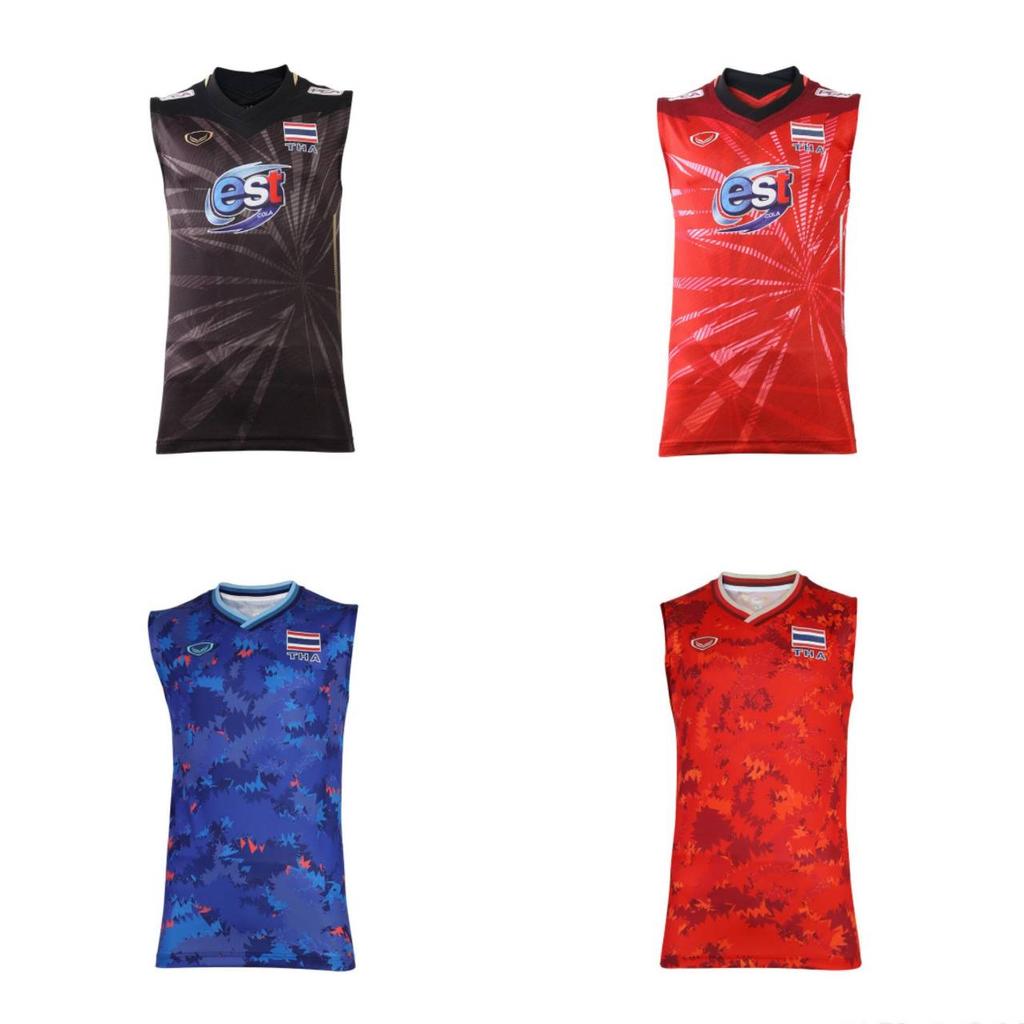 Мужская национальная волейбольная рубашка без рукавов Таиланда, антибактериальная рубашка спонсора