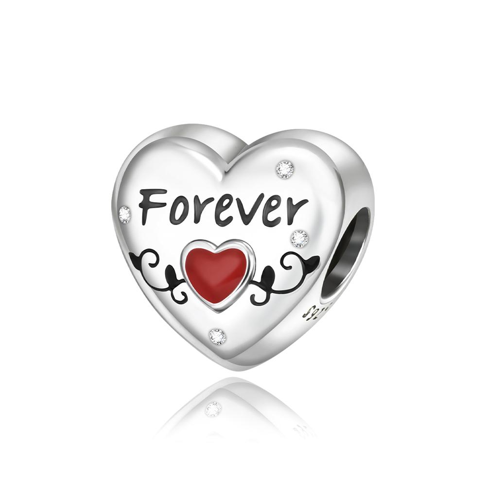 Новые Оригинальные Медные Шармы Красный Птица Сердце Гриб Бусины Подвески Подходят для Браслета Ожерелья DIY Ювелирные Изделия Подарок