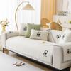 1pcs Cute Cartoon Panda Pattern Sofa Mat Summer Ice Silk Cool Non-slip Couch Cushion Living Room Furniture Protector Cover