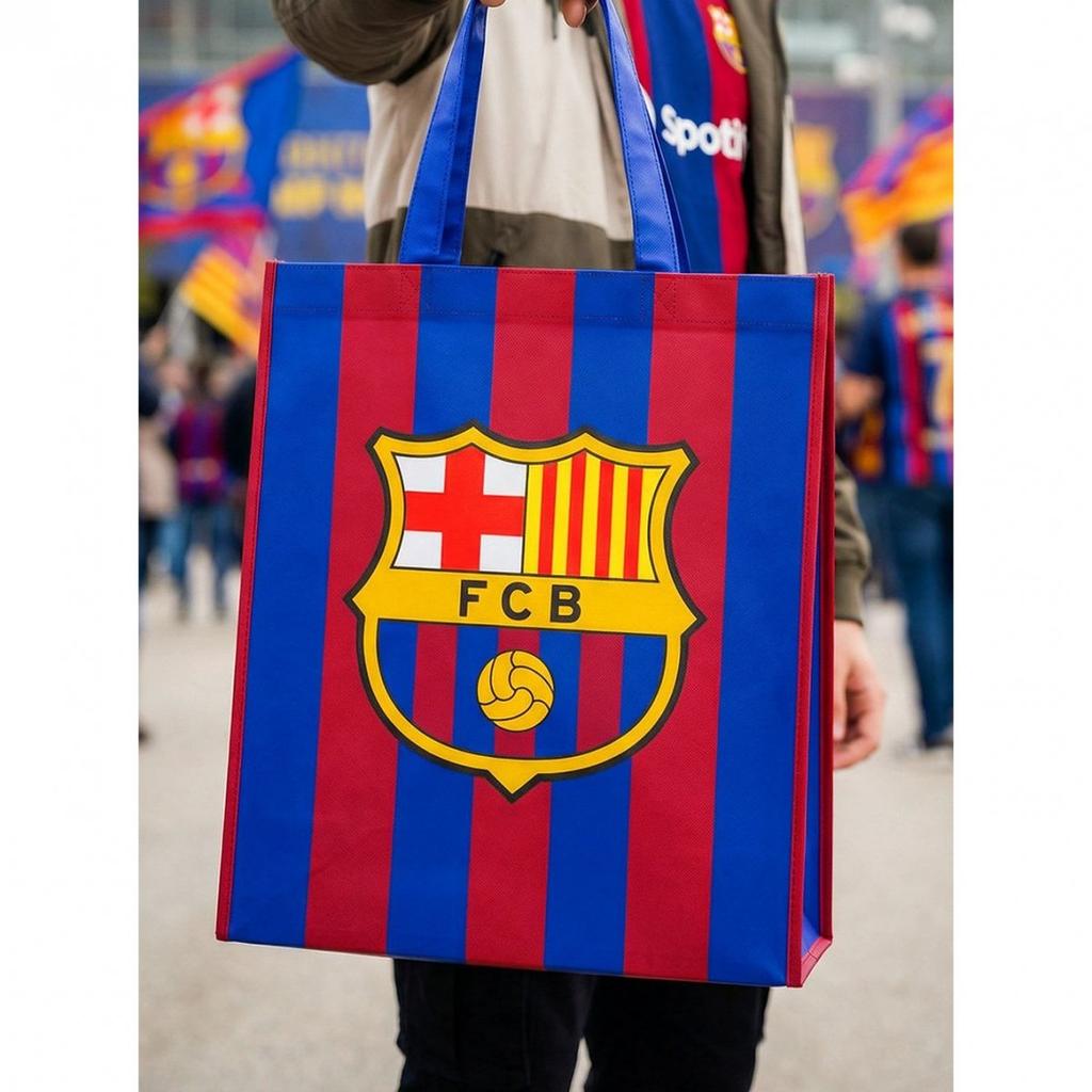 FC Barcelona eco-friendly shopping bag 32X38cm B9040 multicolor