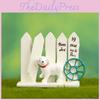 Fence Garden Dog Resin Figurine For Home Decor And Business Promotions Gift