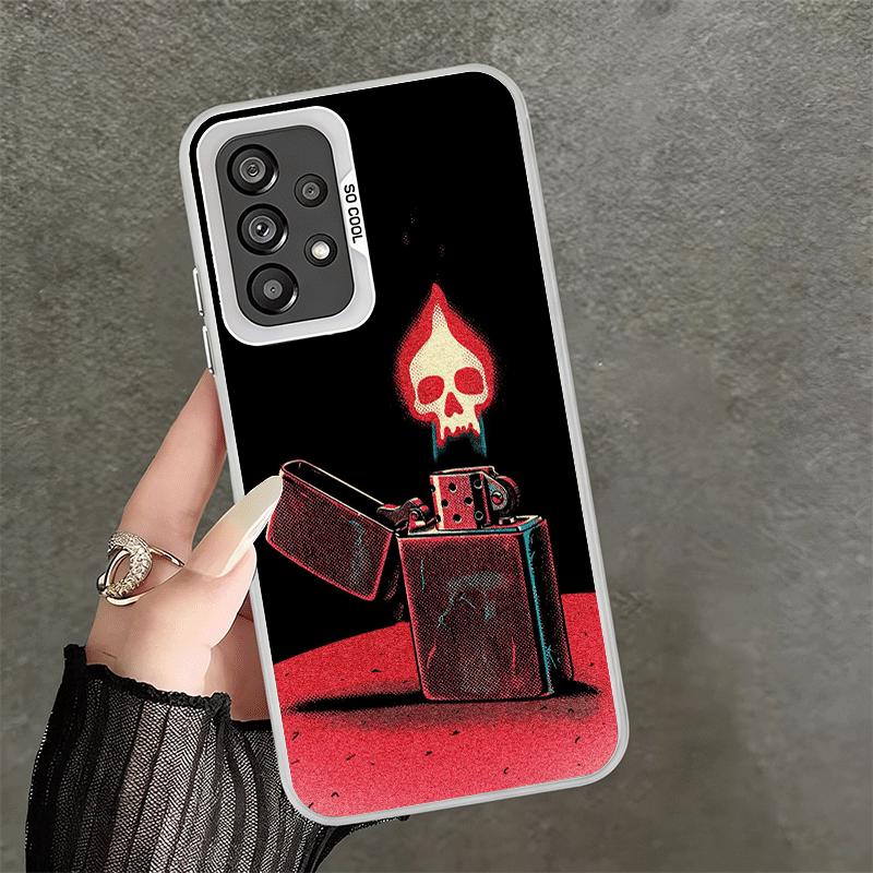 Lighter Cool Pattern Soft Phone Case for Samsung A17 A16 A15 A14 A13 A57 A56 A55 A54 A53 A37 A36 A35 A34 A33 A26 A25 A24 A23 A52