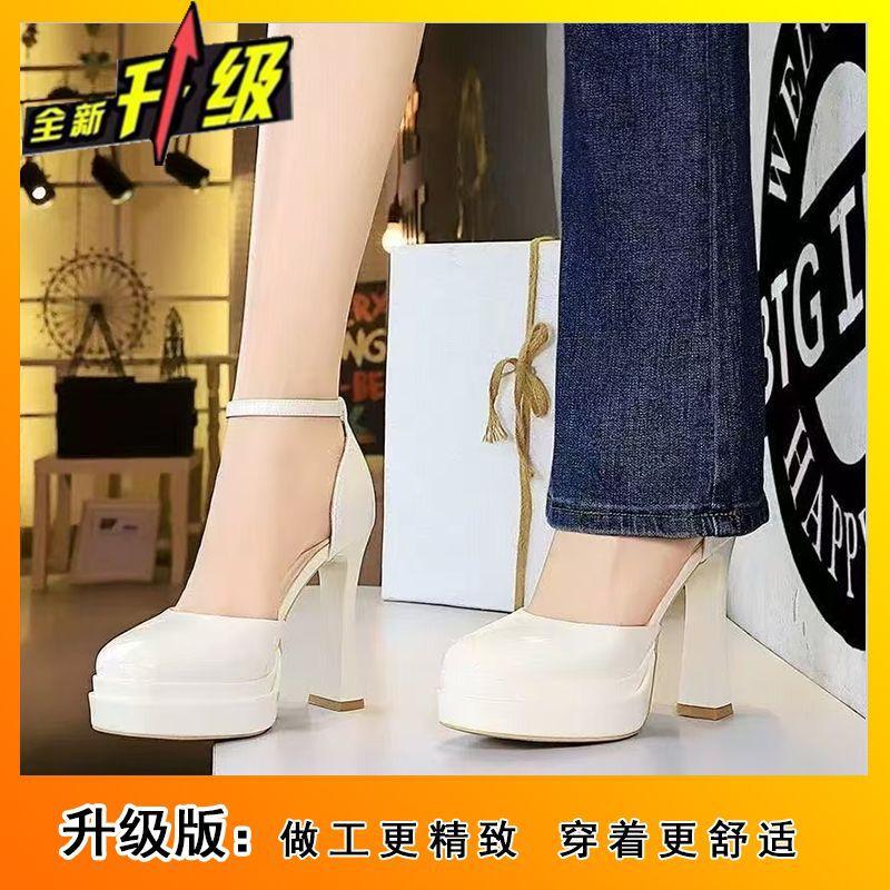 Mary Jane Wedding Shoes Small Women's Single Shoes 2025 New Square Head Cute French Word High Heels