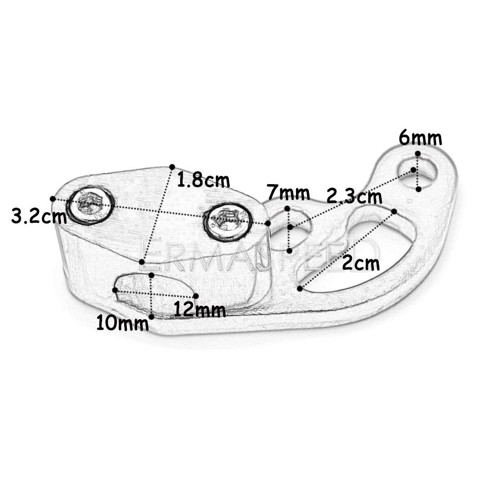Алюминиевые зажимы для масляных трубок мотоцикла с ЧПУ, универсальные аксессуары для мотоциклов, модифицированный зажим для тормозного троса для