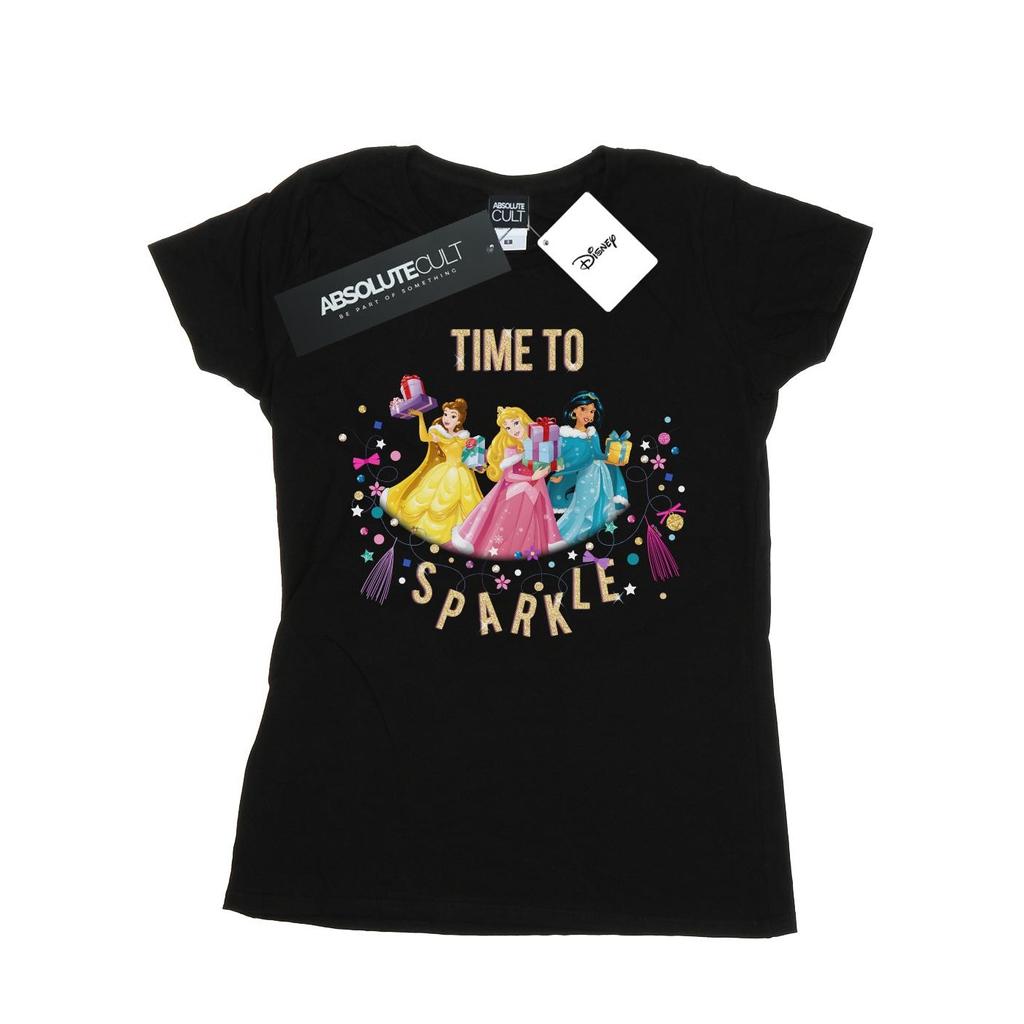 Disney Womens/Ladies Princess Time To Sparkle Cotton T-Shirt
