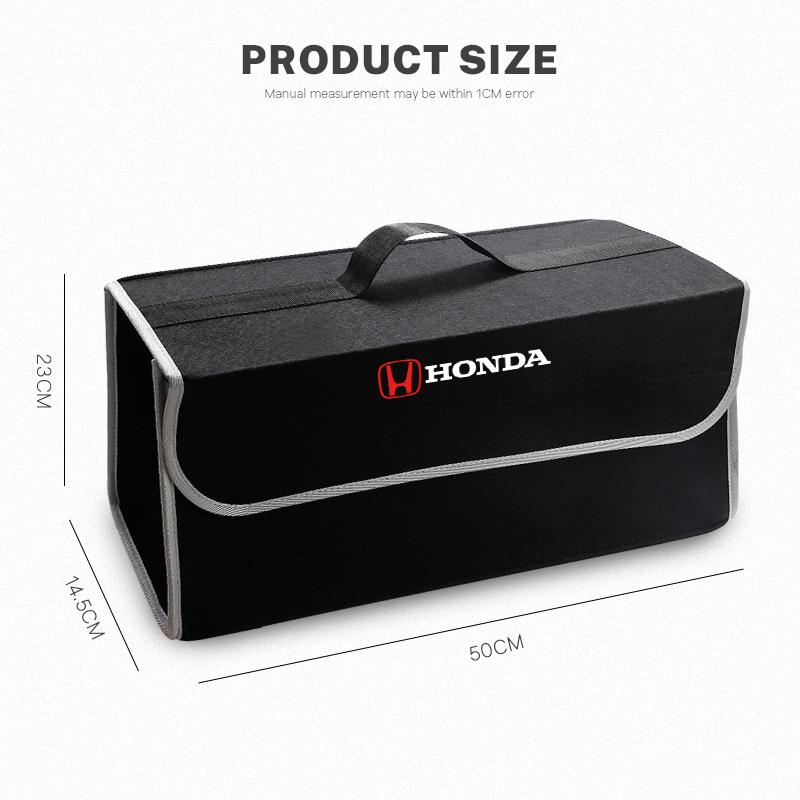 RFL2 Car Accessories Trunk Organizer Felt Cloth Folding Storage Bag For Honda civic accord fit jazz pilot CRV odyssey passport city