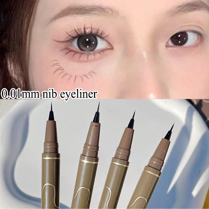 Matte Liquid Eyeliner Pen 4 Colors Ultra-fine Head Waterproof Lasting Lying Silkworm Lower Eyelash Eye Liner Quick Dry Makeup