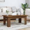 815428 vidaXL Coffee Table Brown Oak 100x60x42 Cm Engineered Wood