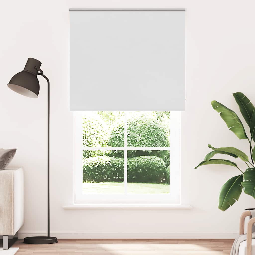 Roleta Zaciemniająca Biała 125X230 Cm Szerokość Tkaniny 121,6Cm