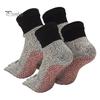 2 Pairs Barefoot Grounding Socks Outdoor Beach Camping Hiking Climbing Five Toes Socks Cut-resistant Men Women Non-slip Silicone Gripper Socks