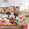3Pcs Colorful Mickey Celebration Bedding Sets For All Sizes New 3D Printed Bed Cover Comforter Duvet Cover Pillowcase Bedroom Decoration