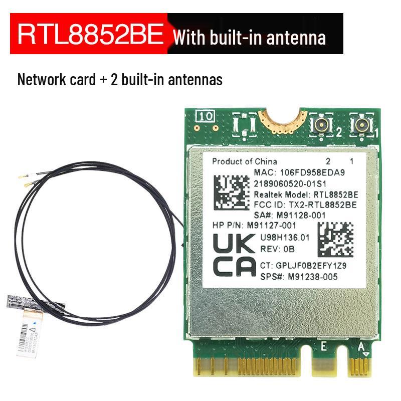 RTL8852AE/BE/CE Wi-Fi 6E Wireless Network Card with 5G Dual-Band and Bluetooth 5.3 for Laptops and Desktops