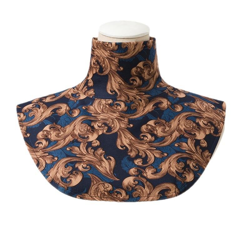 018 Retro German Velvet Bottoming Fake Collar With High Collar Large Size Mother Outfit Temperament Fake Collar