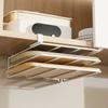 Kitchen Non-punching Multi-functional Pot Lid Cutting Board Placement Storage Rack Cabinet Hanging Cabinet Lower Hanger