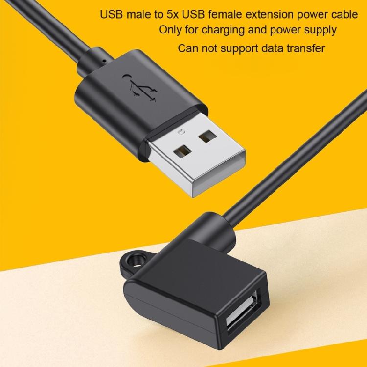 USB Шнур питания 240 см Разветвитель на 5 портов Для светодиодных лент Настольный вентилятор Камеры видеонаблюдения Зарядка 5 В