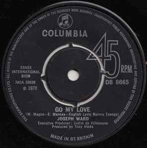 7-дюймовая пластинка JOSEPH WARD - Go My Love / I Am The Preacher DB8665 Columbia 1970 UK Поп Б/У