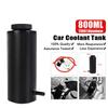 Universal Cylinder Radiator Coolant Overflow Expansion Tank with 1/16 Vent Hole Catch Bottle Reservoir Aluminum 800ml