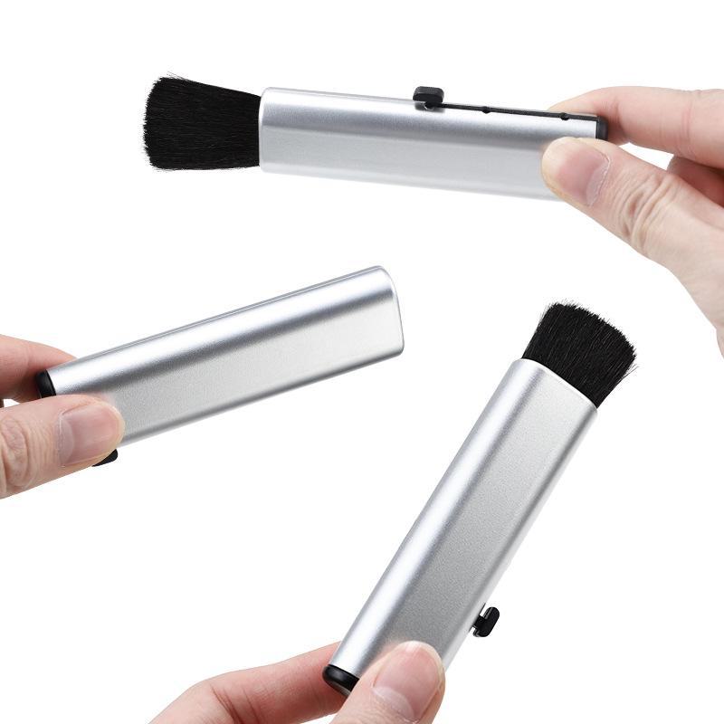 Щетка для чистки вентиляционного отверстия автомобиля - мягкая щетина, удаление пыли, телескопическая ручка