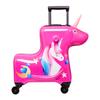 New Kids Trolley Luggage Cartoon Pink Suitcase On Wheels Girls Unicorn Multifunction Trojan Horse Rolling Luggage Trolley Suitcase