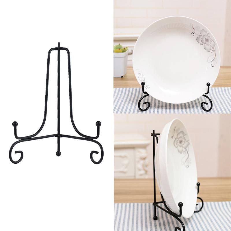 Железная подставка, металлическая подставка для мольберта, декоративная тарелка для фоторамки, книги, противоскользящая витрина, полка для тарелок, домашний декор