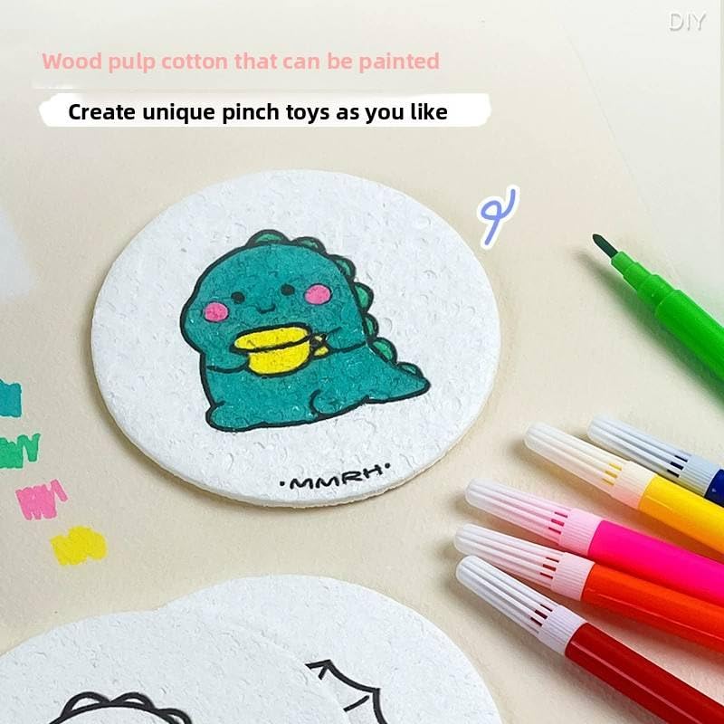 CLAFTLAB SAIL Влаговпитывающая бумага, Бумага, набухающая в воде, 20 листов, Формы: сердце и круг, 3D-арт, Набор материалов для поделок DIY, Летние каникулы, Дети