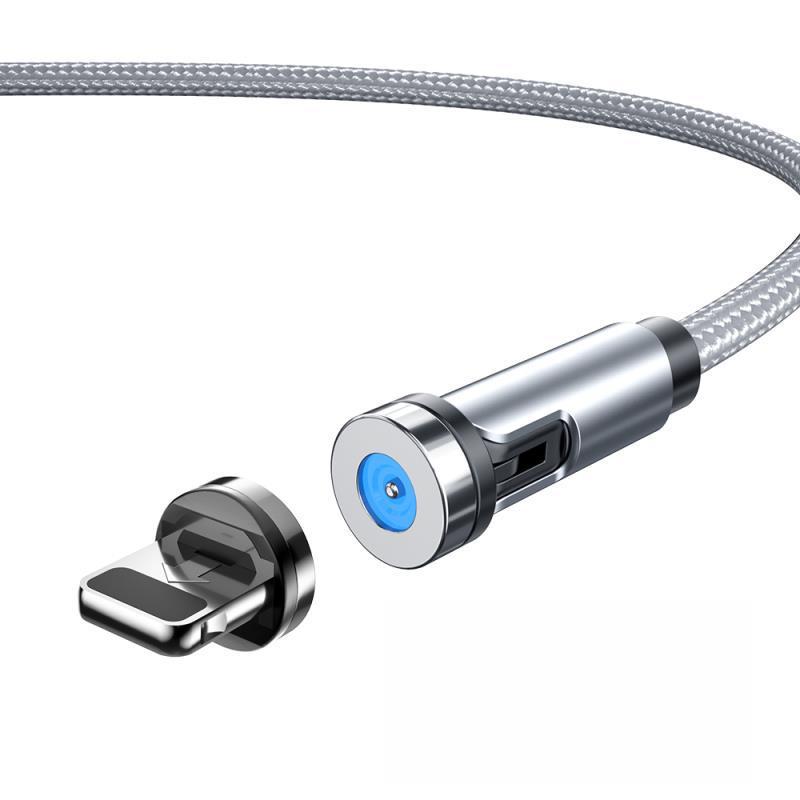 Вращающийся на 540° магнитный кабель для быстрой зарядки для устройств Apple и Type-C