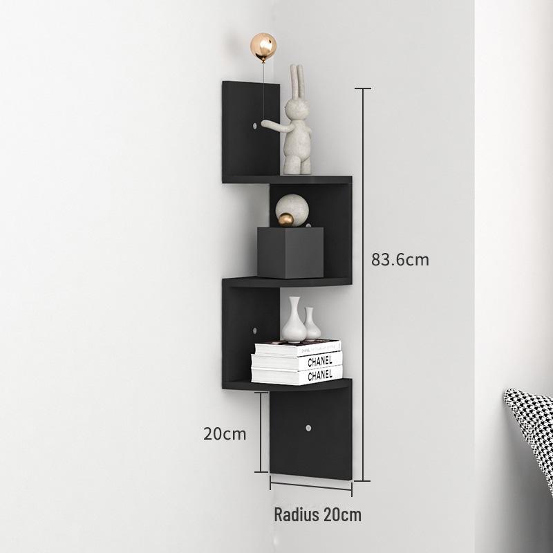 Угловая настенная полка без перфорации - треугольная кухонная книжная полка и шкаф