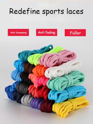 Овальные шнурки Полукруглые спортивные шнурки для спортивной/беговой обуви Шнурки Индивидуальная упаковка Шнурок Высокое качество
