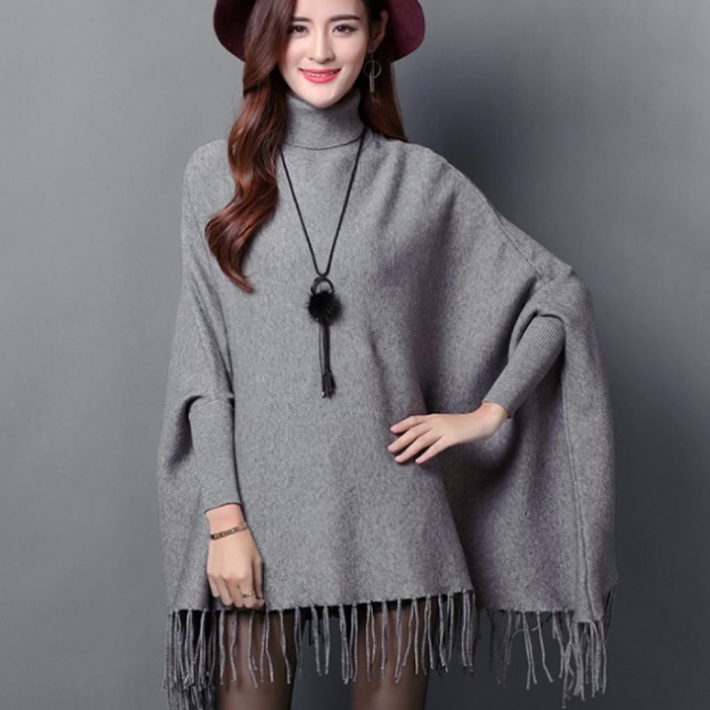 Зимний кашемировый свитер-водолазка вязаный шарф женская одежда