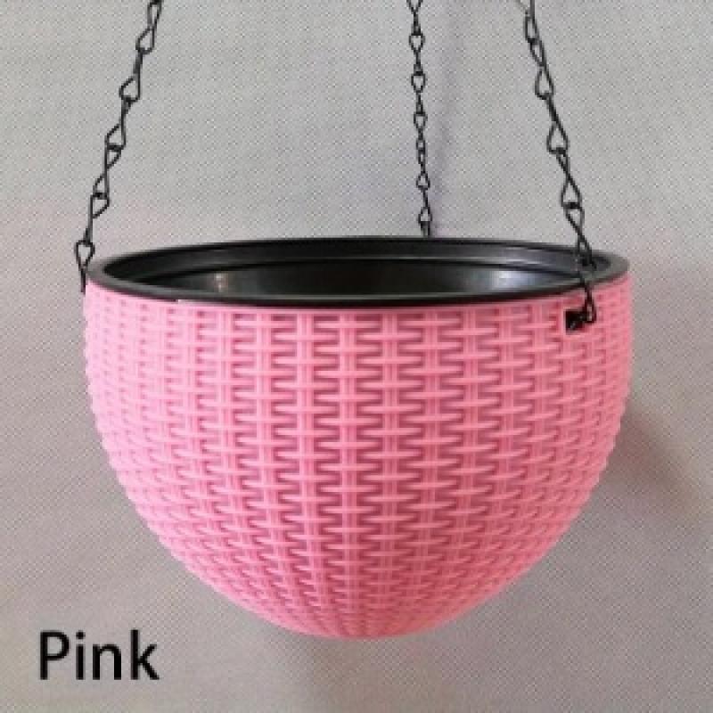 Универсальные круглые подвесные цветочные горшки из смолы, корзина для уличного подвесного горшка, держатель для сада, балкона, ведро для цветов, домашний декор