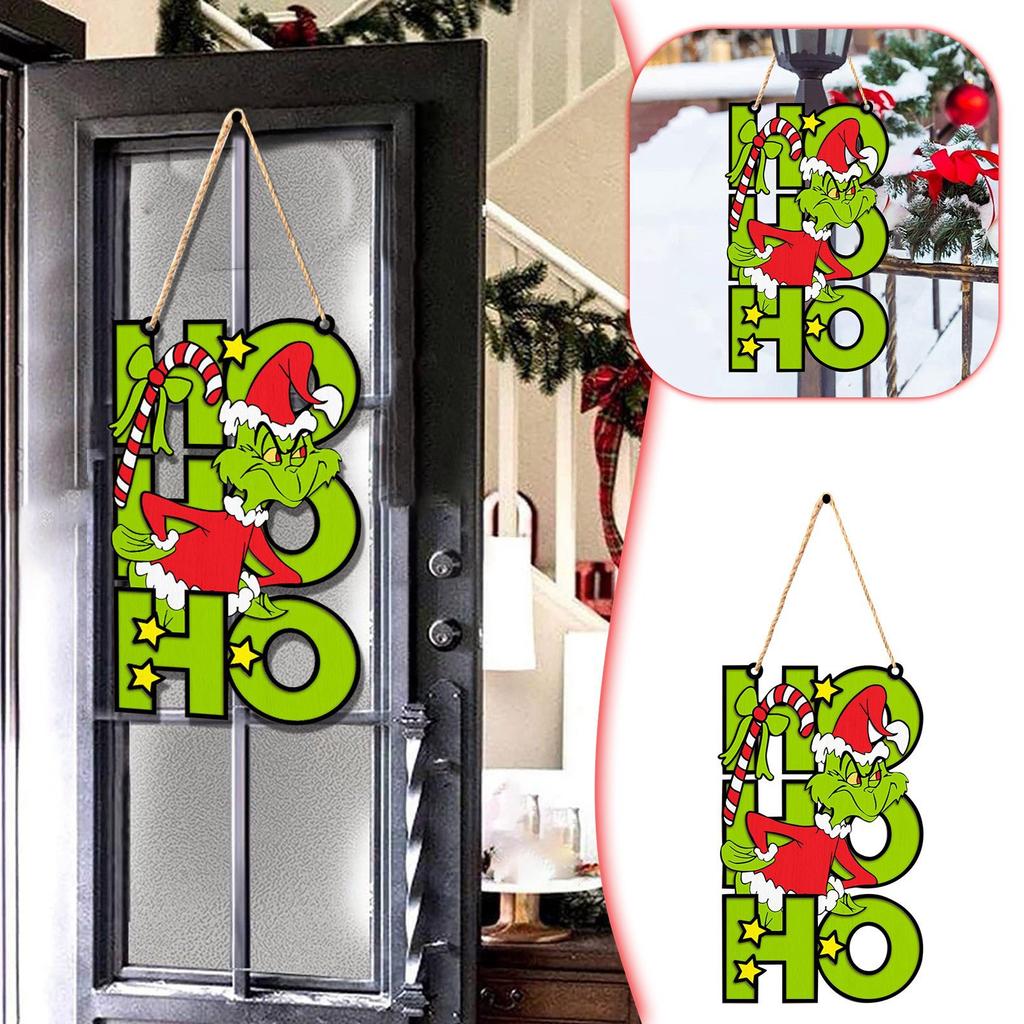 Рождественские украшения, дверные знаки, деревянные знаки, домашние стены, праздничные деревянные подвески, деревянные доски для подвешивания