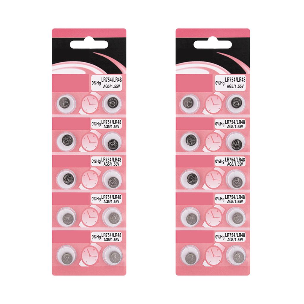 10/20 шт. AG5 LR754 щелочные батарейки таблеточного типа с длительным сроком службы AG5 батарея LR754 батарея для игрушек и устройств