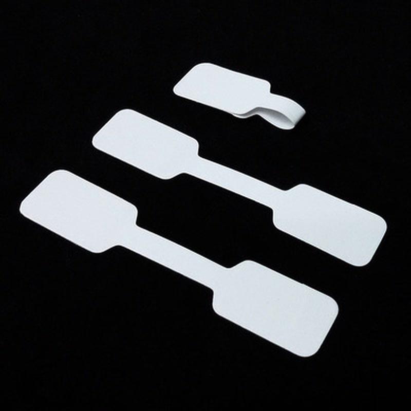 100pcs/bag Blank Price Tags Necklace Ring Jewelry Labels Paper Stickers