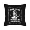 Remember Chuck Norris Throw Pillow Cover Polyester Decorative Pillow   Creative Pillowcase
