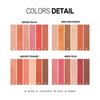 heme 6-Color Eyeshadow Palette (6 Colors) GOLDEN MANGO Taiwanese Cosmetics 1 Piece (x 1)