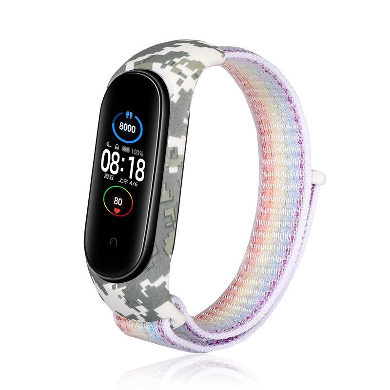 Nylon Strap for Xiaomi Mi Band 6 5 3 4 Bracelet Wristband Sports Breathable Bracelet For Miband 6 4 3 5 Replacement Strap