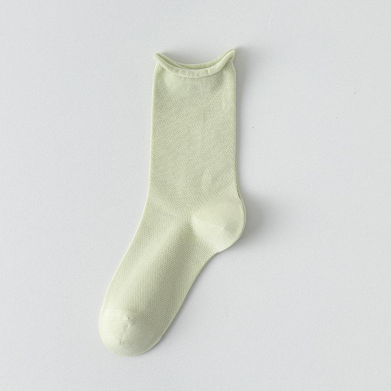 Женские весенне-осенние носки из чистого хлопка, впитывающие пот, бесшовные, с широкой резинкой, трубчатые, махровые